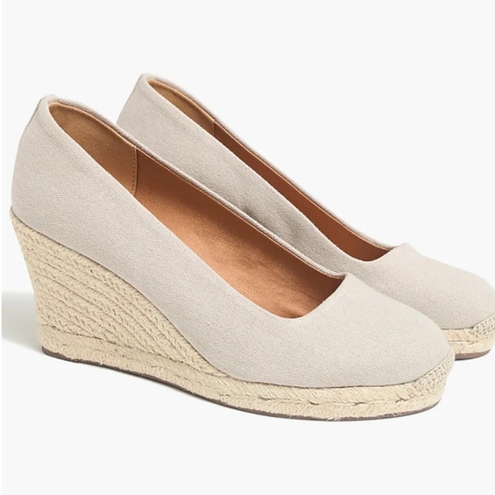 JCrew Canvas Espadrilles Wedges